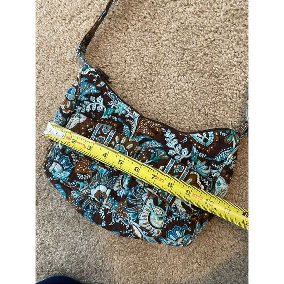 Vera Bradley Libby Java Blue Retired Print Adjustable Shoulder Crossbody Bag - Picture 3 of 5